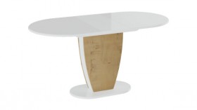 Стол обеденный «Монреаль» Тип 1 (Белый глянец/Бунратти) в Вологде - vologda.katalogmebeli.com | фото 2