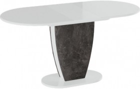 Стол обеденный «Монреаль» Тип 1 (Белый глянец/Моод темный) в Вологде - vologda.katalogmebeli.com | фото 2