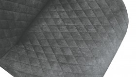 Стул «Оливер» К1С Черный муар/Микровелюр Wellmart Graphite в Вологде - vologda.katalogmebeli.com | фото 3
