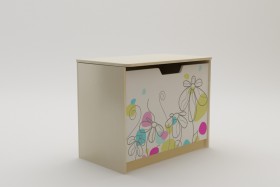 Ящик для игрушек Флёр (Белый/корпус Клен) в Вологде - vologda.katalogmebeli.com | фото
