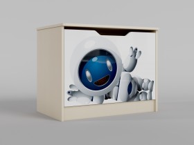 Ящик для игрушек Санни (Белый/корпус Клен) в Вологде - vologda.katalogmebeli.com | фото